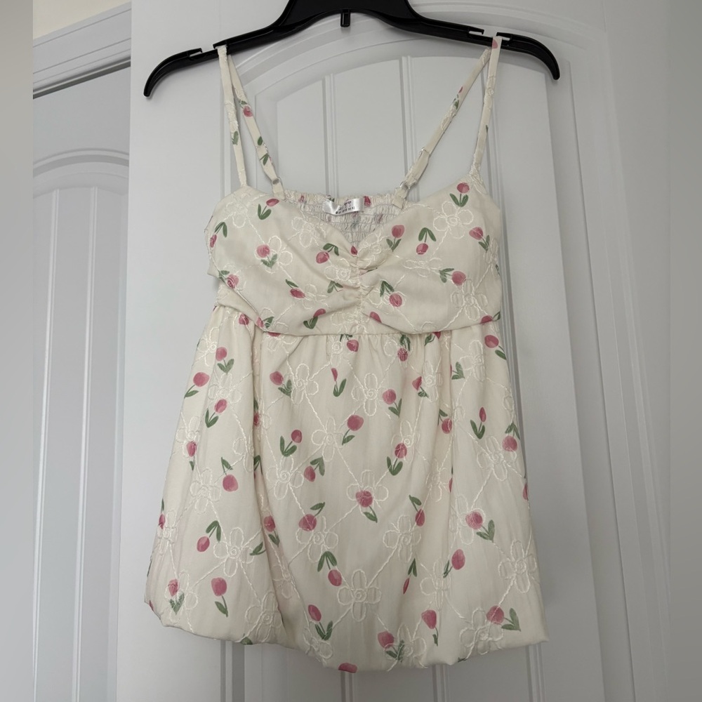 Floral Spaghetti Strap Top